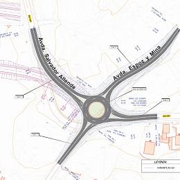 Imagen O obra da rotonda da Chasqueira atópase paralizada pola Consellería de Infraestruturas 