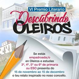 Imagen Nenas e nenos de primaria e ESO poderán participar no VI Premio Literario Descubrindo Oleiros