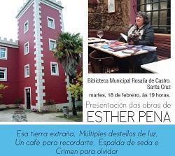 Imaxe 18 febreiro 2020: Presentación das obras de Esther Pena na Biblioteca de Santa Cruz