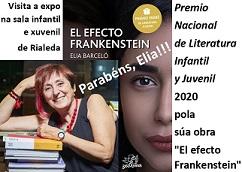 Imagen Elia Barceló, Premio Nacional de Literatura Infantil y Juvenil 2020 por 'El efecto Frankenstein'