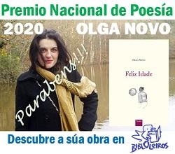 Imaxe Premio Nacional de Poesía 2020: Parabéns, Olga!