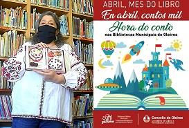 Imaxe Hora do conto na Biblioteca Municipal Mª José Trincado (Mera) 16/04/2021