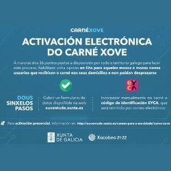 Imagen Activación do Carné Xove por vía electrónica