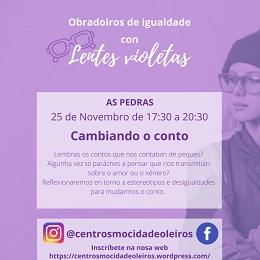 Imagen Obradoiro de igualdade, este xoves na Casa da Mocidade das Pedras