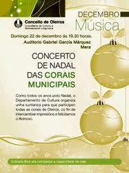 Imagen Domingo 22 de decembro-CONCERTO DE CORAIS