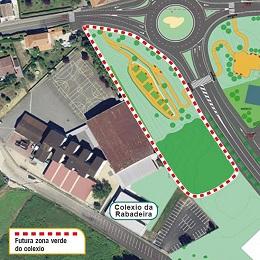 Imagen O Concello creará unha zona verde de recreo para o Colexio A Rabadeira de 5.000 metros