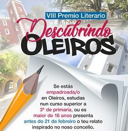 Imagen O luns remata o prazo para participar no premio literario do Concello de Oleiros