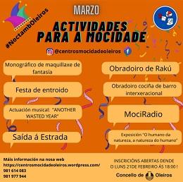 Imagen As casas da mocidade acollen numerosas actividades no mes de marzo