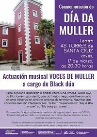 Imagen 'Voces de muller' con Black Dúo no Teatro As Torres de Santa Cruz