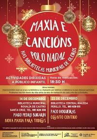 Imagen Maxia e cancións polo Nadal nas Bibliotecas Municipais de Oleiros