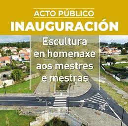 Imagen O sábado celébrase o acto de inauguración da escultura en homenaxe ao Profesorado, en Mera