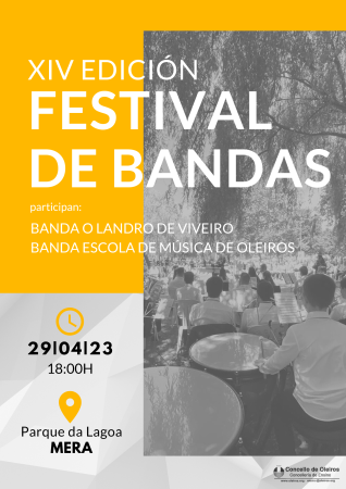 Image O sábado celébrase na Lagoa de Mera o Festival de Bandas de Música de Oleiros
