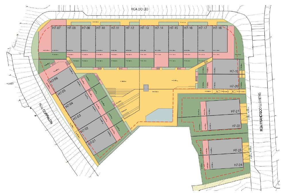 Imagen Estudo de detalle do quinteiro H7 do plan parcial sector PP6 PolÍgono II