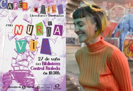 Imaxe 27 de xuño en Rialeda: Encontro literario con Nuria Vil (Cafés en lila)