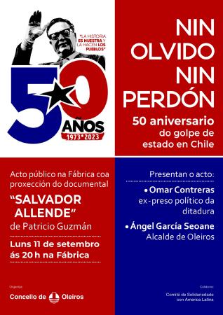 Image Proxección na Fábrica polos 50 anos do golpe de estado en Chile contra...