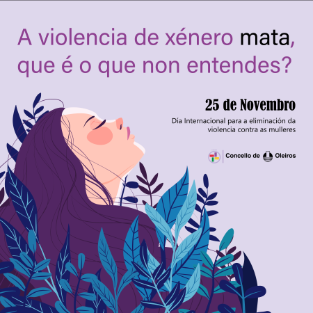 Imaxe 25N de 2022. Manifesto "A violencia de xénero mata, que é o que non...