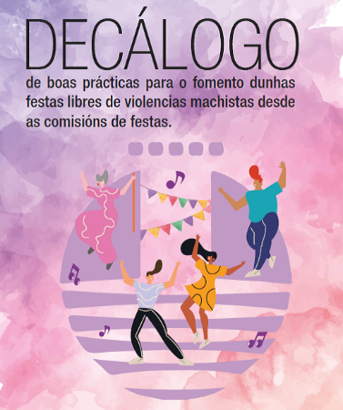 Imagen Decálogo de boas prácticas para o fomento dunhas festas libres de violencias machistas desde as comisións de festas