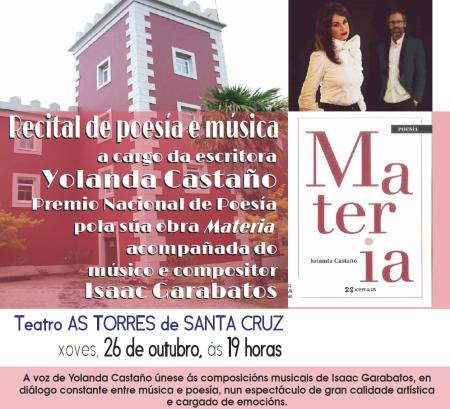 Image Recital de poesía e música con Yolanda Castaño e Isaac Garabatos