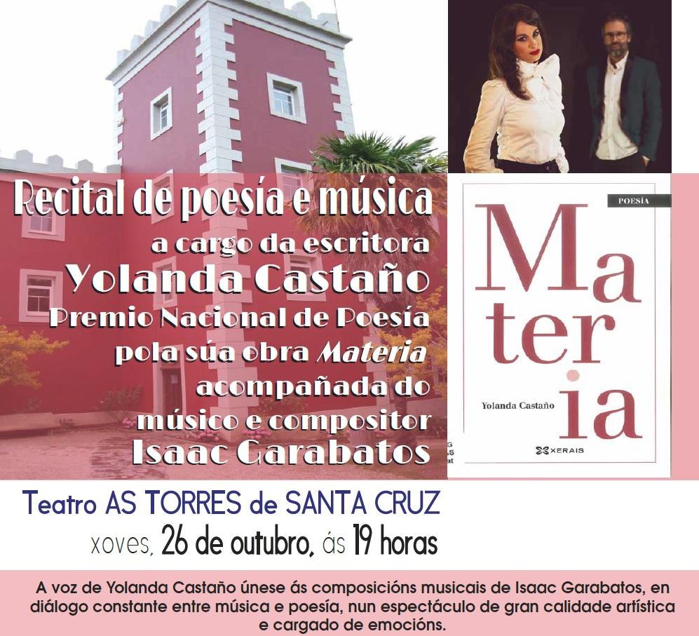 Imagen Recital de poesía y música con Yolanda Castaño e Isaac Garabatos