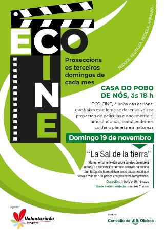 Imagen O domingo 19 de novembro proxectarase unha nova sesión de Ecocine na...